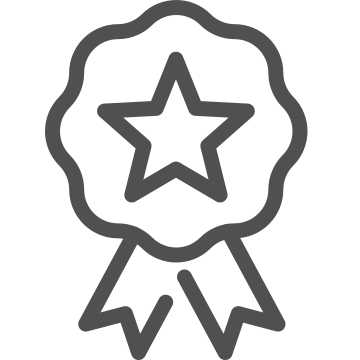 Achievement, award, badge icon