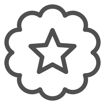 Badge, emblem, shape icon