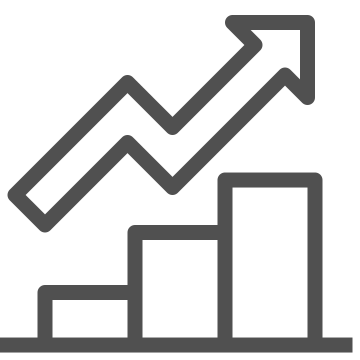 Bull market, chart, finance icon