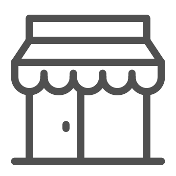 Boutique, commerce, marketplace icon