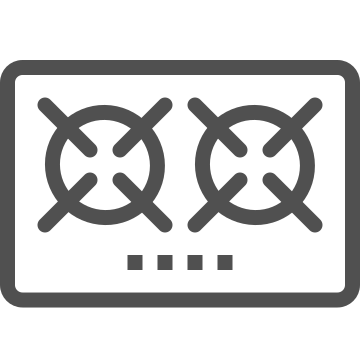 Appliance, burners, cooking icon