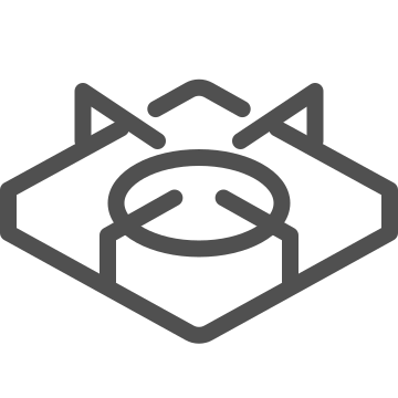Appliance, burner, cooking icon