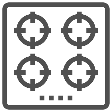 Appliance, burner, cooking icon