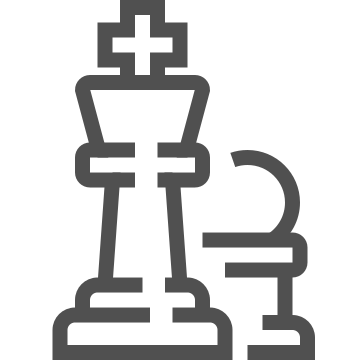 Business, chess, competition icon