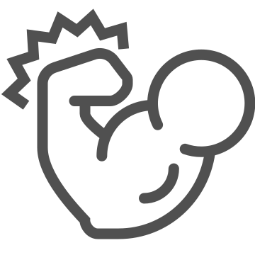 Strength, muscle, arm icon