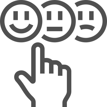 Evaluation, feedback, opinion icon