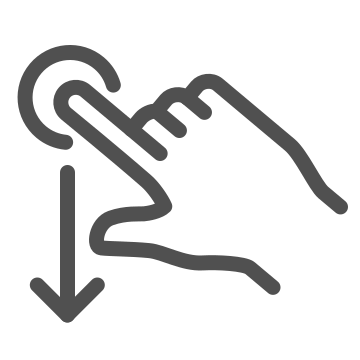 Control, gesture, hand icon