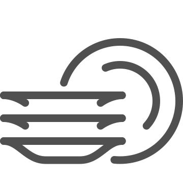 Ceramics, crockery, dishes icon