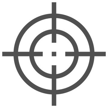 Focus, goal, objective icon