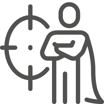 Aim, crosshairs, focus icon