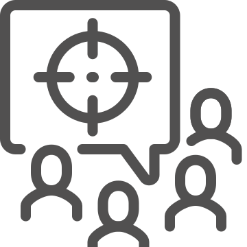 Target, planning, teamwork icon