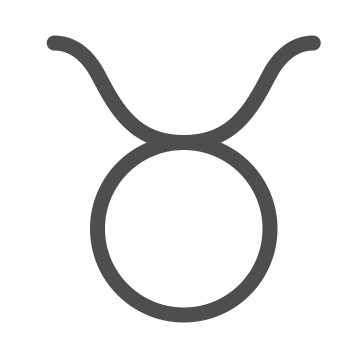 April, astrology, bull icon