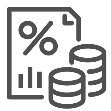 Accounting, coins, document icon