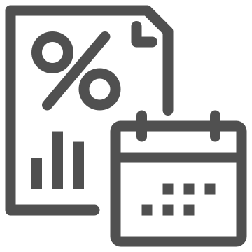 Calculation, date, deadline icon
