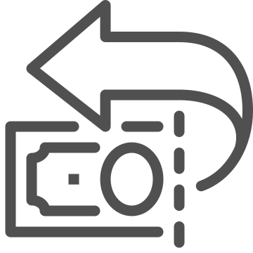 Cash back, cut, deduction icon
