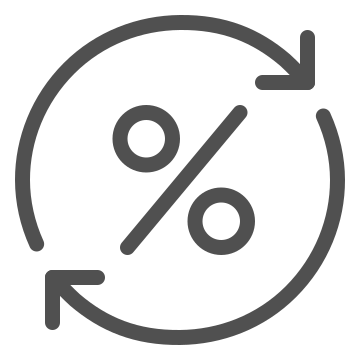 Arrow, cycle, finance icon