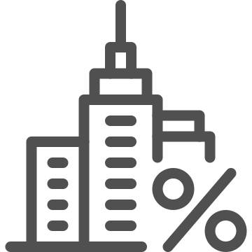 Building, finance, government icon