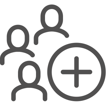 Add, collaboration, community icon