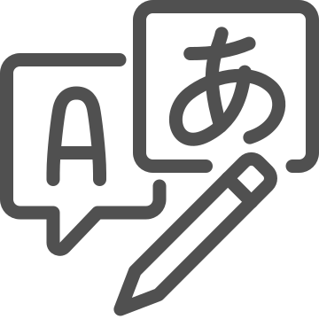 Alphabet, edit, language icon