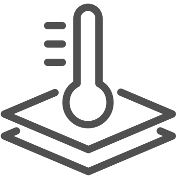 Fabric, heat, material icon