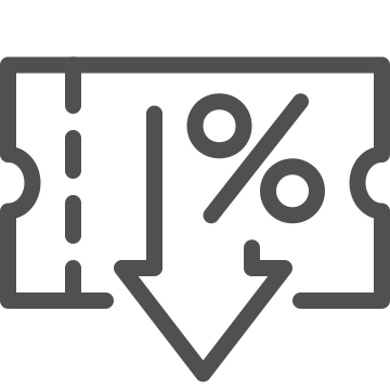 Admission, coupon, discount icon