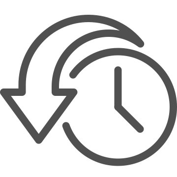Arrows, clock, counterclockwise icon