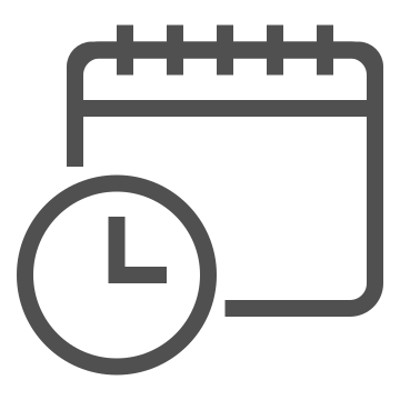 Appointment, calendar, clock icon