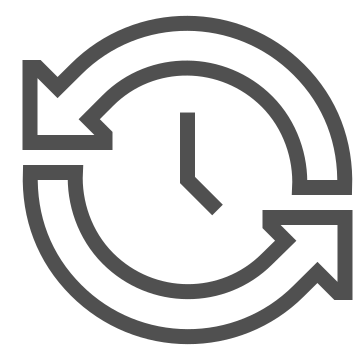 Clock, cycle, history icon