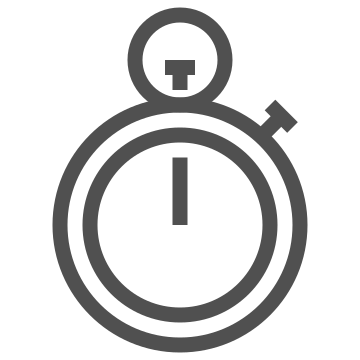 Chronometer, clock, countdown icon