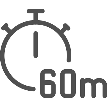 60, 60 minutes, clock