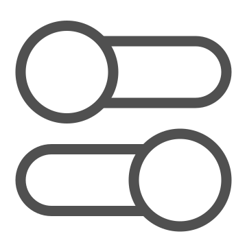 Adjust, button, control icon