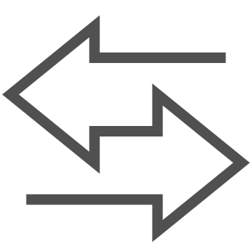 Arrows, direction, guide icon