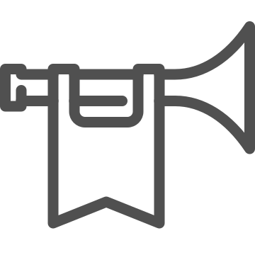 Communication, military, signal icon