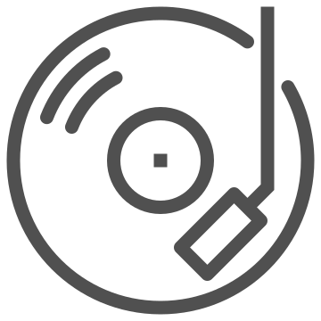 Audio, dj, entertainment icon