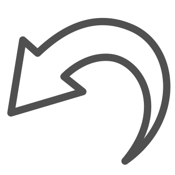 arrow, back, curved arrow