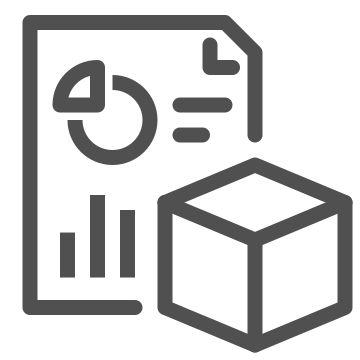 Abstract, analytics, block icon