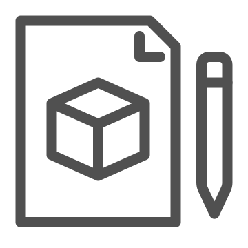 Abstract product, block, component icon