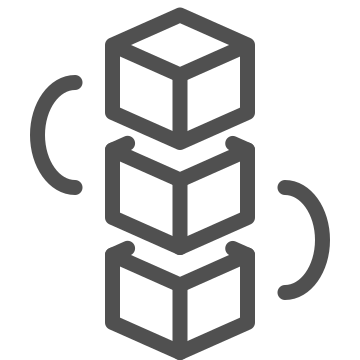 3d, abstract, block icon
