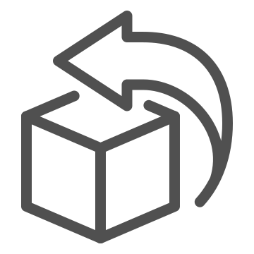 Arrow, block, box icon