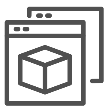 3d box, abstract, block icon