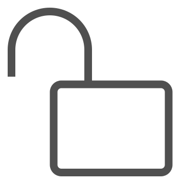 Access, open, padlock icon