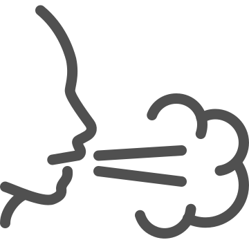 Cloud, e-cigarette, exhale icon