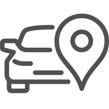 Auto, car location, destination icon