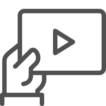 Clip, media, multimedia icon