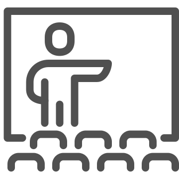 Audience, education, lecture icon