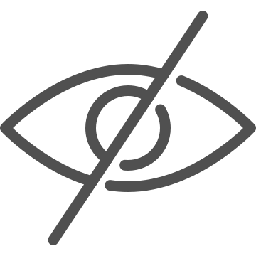 Eye, hidden, invisible icon