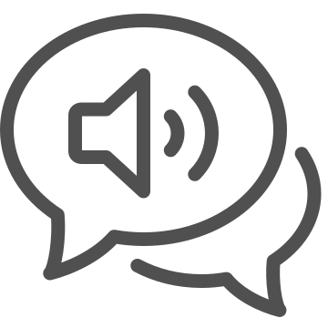 Audio, chat, communication icon