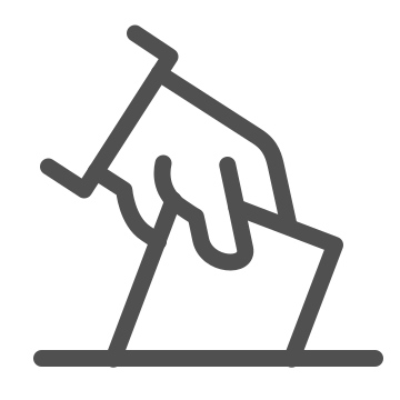 Ballot, democracy, election icon