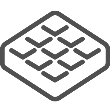 Breakfast, dessert, grid icon