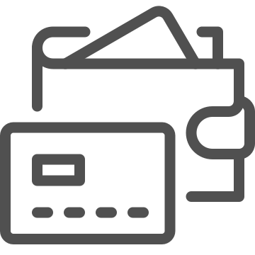Banking, cash, credit card icon